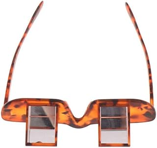 Prism Glasses Lazy Glasses Bed Prism Spectacles Horizontal Eyeglasses Lazy Readers for Reading/Watching TV Lying Down in Bed/Sofa, 90 Degree, Myopia Presbyopic usable, Unisex, Pain Relief