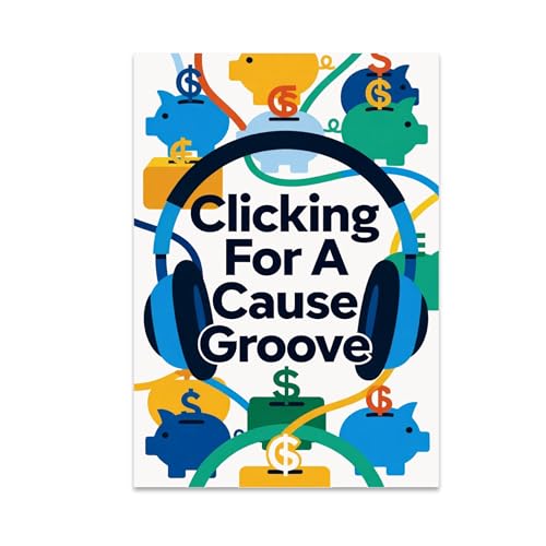 Social Impact Wall Art Poster Print - Clicking For A Cause Groove - 13x19 - Modern Activism Decor
