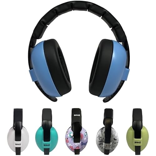 BANZ Baby Hearing Protection Earmuffs - Solids - Sky Blue, 0-2 Years