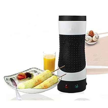 A V S FAB?Plastic Automatic Electric Egg Boiler, Omelette Device and Roll Maker Machine (Black)