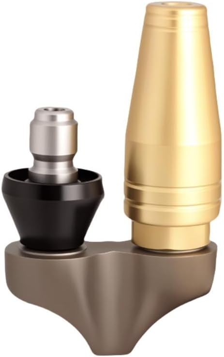 3600 PSI Cleaning Reverse Turbo Sewer Drain Jetter Nozzle with 3/8 and 1/4 Quick Connection for Pressure Washers, Stainless Steel Design for Pipe and Sewer Jetting (1/4put+sheath)