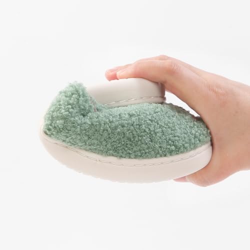 Image of Espresso Martini Slippers for Women Men，Fuzzy Warm Martini Glasses Slippers，Funny Soft Creative Design House Shoes