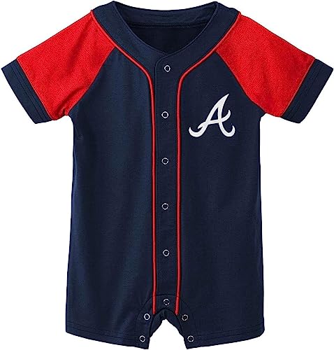 Image of Outerstuff MLB Unisex-Baby Newborn & Infants 0-24 Months Little Slugger Creeper Bodysuit Romper