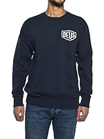 Deus Ex Machina Men s Venice Address Crew Sweater, Navy, Large UK