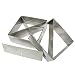Multifunctional Pastry Cutter (2-Piece Set) - Heavy Gauge 18/10 Stainless Steel, (4-inch and 3.5-inch) with 2 Removable Blades, includes Recipes