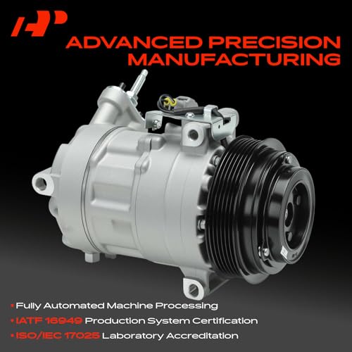 A-Premium Air Conditioner AC Compressor with Clutch Compatible with Dodge Dart 1.4L 2.0L 2.4L 2013-2016, Sedan, 6SBU16 Compressor - Thumbnail 3
