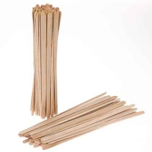Sliverdew 100 bastoncini per caffè in legno, 14 cm, monouso, biodegradabili, per tè e caffè, latte, bastoncini di legno per il fai da te