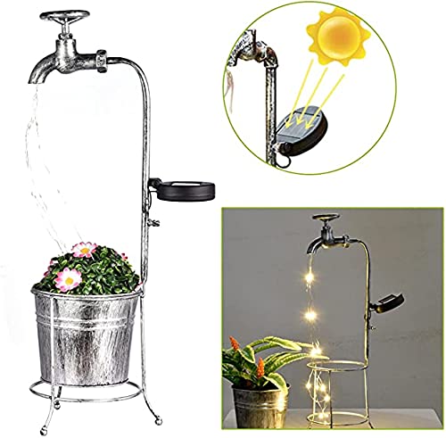 Robinet extérieur pot de fleur lumière pour éclairer une terrasse sombre - 4