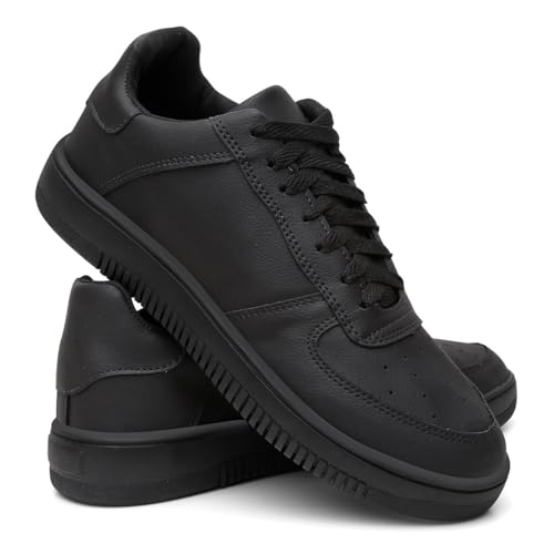 Tênis Masculino Casual Urbano Solado Macio Clássico - Preto/42