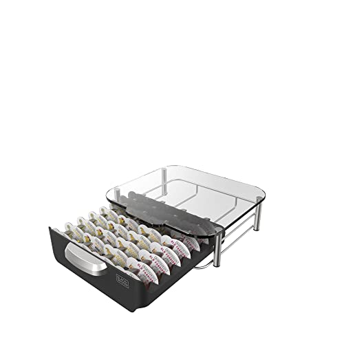 BLACK+DECKER bev by BLACK+DECKER Cocktail Maker Storage Drawer for Bartesian Capsules, Holds up to 36 Bartesian Pods, Sturdy and Stackable Pod Holder (BECS132) - Thumbnail 3