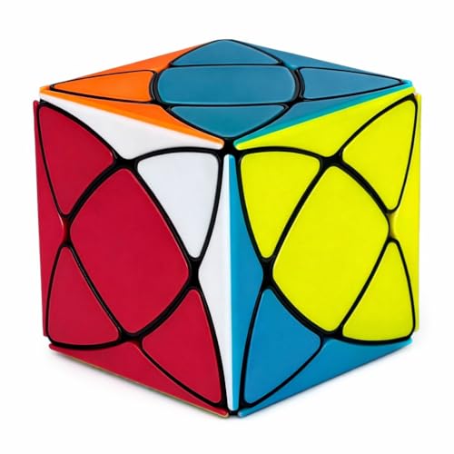 Image of Hawkister QiYi Super Ivy Tiled Black-Base Speed Cube | Professional Rex Cube Shape Mod | Durable Embedded Tiles & Sleek Black Body, 57mm Smooth Turning Skewb-Style Logic Puzzle for Advanced Solvers