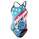 ZAOSU Damen Schwimmanzug Liberty | Sport Badeanzug für das Schwimm Training, Größe:36