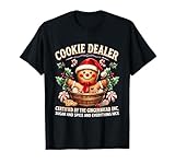 Vintage Gingerbread Bakery Christmas Cookie Dealer Holiday T-Shirt