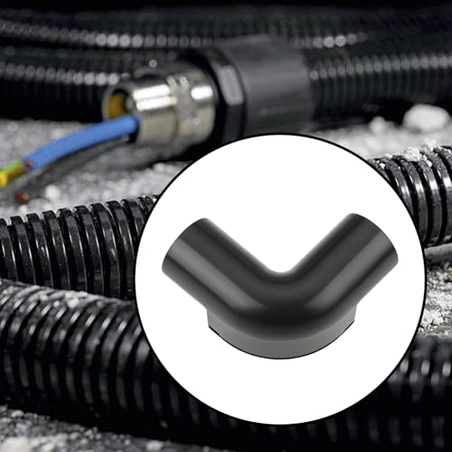 LT Easiyl 20 Stück PVC-Inspektionswinkel 90°-Biegung 23 X 55 Mm für Elektrische Kabel Und Leitungsrohre Schwarz