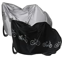 Lahnaokfis 2-teilige Fahrradabdeckung, Fahrradabdeckung, Campingwagen, wasserdichte Außenplane, Bezüge für Regenschutz, Kindersitz