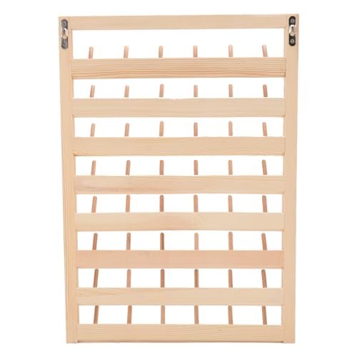48 Spools Wooden Thread Rack Wall Mounted Sewing Organizer for Quilting Embroidery Pine Material Thread Holder Storage Solution - Image 2