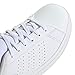 adidas Advantage Base 2.0 Sneaker, White/White/Green, 4 US Unisex Big Kid