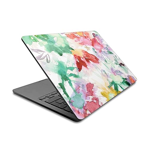 Autocollant floral pour MacBook Air 13.6 A2681 au bureau avec le vinyle Ninola Printemps