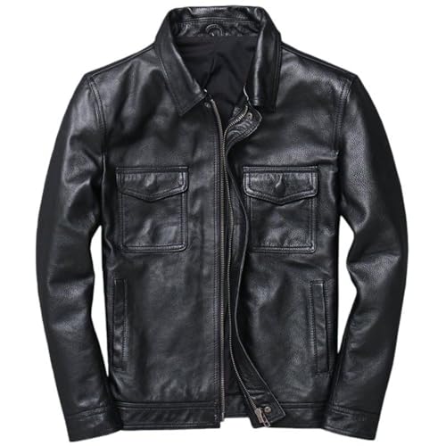Chaqueta para hombre estilo biker de cuero sintético PU miniatura 1