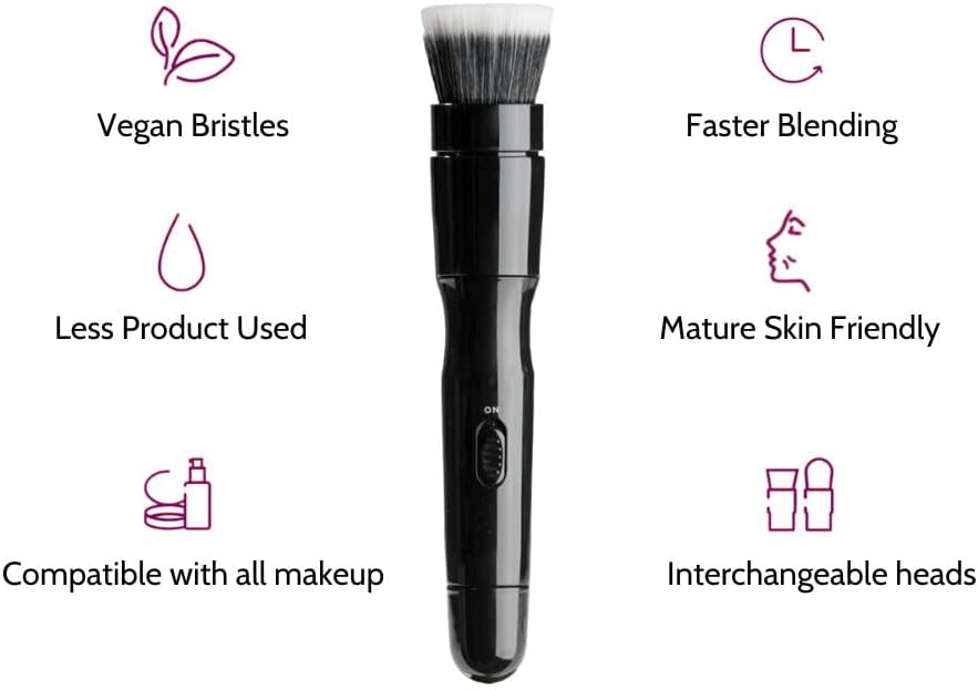 Original BlendSMART1 Starter Set with Electric Rotating Foundation Brush for Makeup