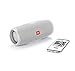 JBL Charge 4 Waterproof Wireless Bluetooth Speaker Bundle with Portable Hard Case - White