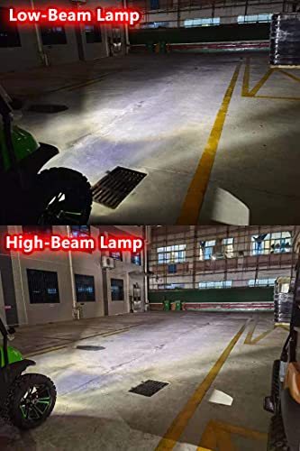 Nokins Golf Cart Deluxe Plus Led Light Kit Fit Club Car Precedent Golf Cart, Acc Voltage Reducer, Usb, Low/High Beam, Drl, Turn Signal Light, Scanning Turn Tail Light, Pull Spring Brake Light Switch #TOP4