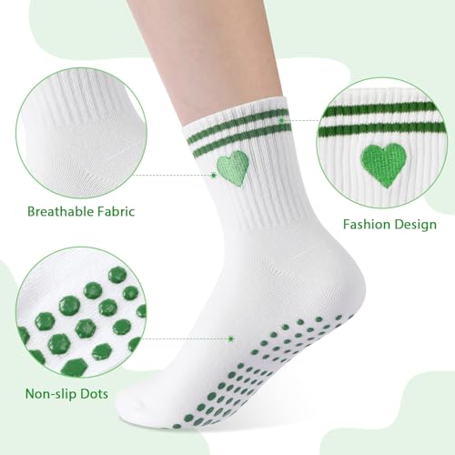Jeyiour Pilates Socks with Grips Women Non Slip Yoga Socks for Ballet Dance Barefoot Workout Hospital2