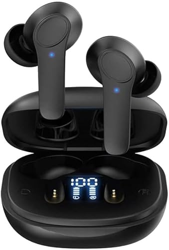 Wireless Earbuds For Honor 90Lite/90/Magic6 lite/200 lite/X8a/X7b/X7a/X6a/X6b/X6 Earbuds Earphones Headphones 5.3 Bluetooth IPX6 in-Ear Smart Touch 35H Playtime with and Good Sound Quality (BLACK)