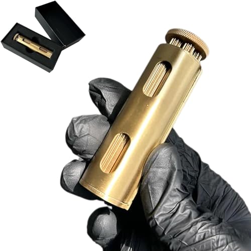 Image of Za Roller - The Za Wheel, The Za Roller Cigarette Roller Portable Brass Rolling Machine, Vintage Cigarette Roller Durable Joint Roller For Men And Women