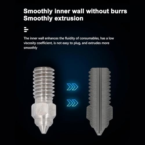 Bico Hotend para Impressora 3d, Bico Hotend Com Extrusão Suave de Aço Inoxidável, Ampla Compatibilid