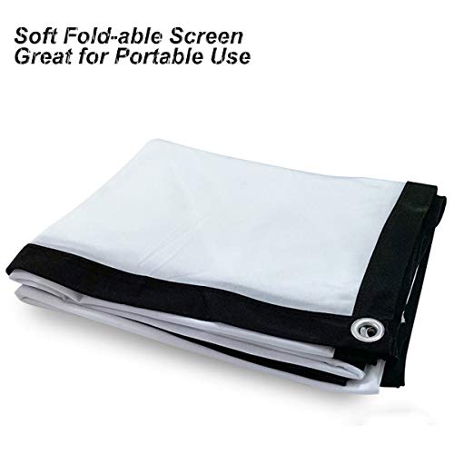 200-Inch Large Projector Screen 16:9 Hanging Projection Screen Movie Screen Washable Fold-Able Anti-Crease For Office Conference Presentation Theater Party #TOP3