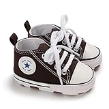 adidas turnschuhe braun  DEBAIJIA Lauflernschuhe Baby Segeltuchschuhe 12-18M Kinder Turnschuhe Jungen Leichtes Leinen Schuhe Mädchen Weiche Sohle 20 EU Braun (Etikettengröße 3)