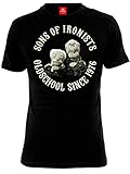 Machine wash(Below 30 ° C)_ The Muppets Waldorf & Statler Sons of Ironists Shirt Black T-Shirt Men s Cotton Shirts for Men Top