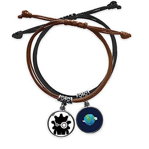 Pulsera cuerda mano cadena cuero tierra alienígena misterio universo coleccionistas