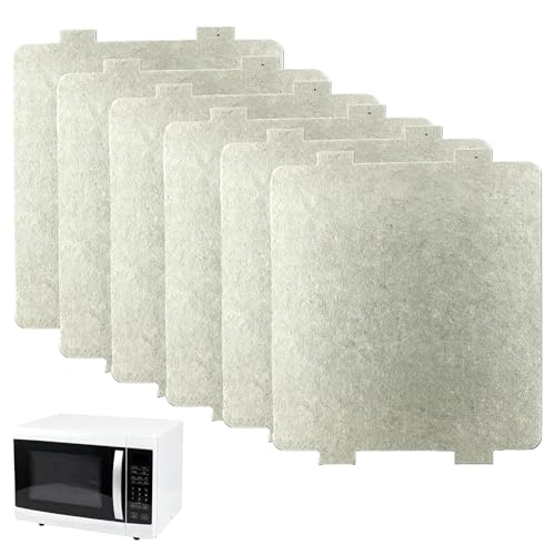 6 PCS Microwave waveguide Cover,Microwave Oven Mica Plate Sheet,Universal Mica Foil,Oven Repairing Part for All or Hair Dryers,Toasters Home Accessories,Trim to Size(108 * 99mm)