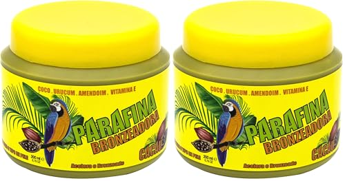 Real Natura - Parafina Bronceadora de Cacao - Bronceado Intenso y Natural - Hidratante y Suavizante - Fácil Aplicación y Absorción Rápida - 200 ml (Paquete de 2)