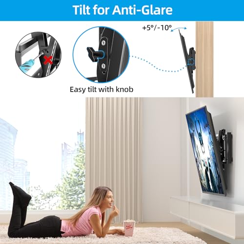 HOME VISION Heavy Duty Tilt TV Wall Mount Bracket for 48-120 Inch Flat/Curved TVs, 200Lbs Capacity, Fits 16/18/24 Inch Studs, Max VESA 800x600mm for LED OLED LCD by HOME VISION - Image 3