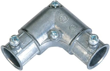 Sigma Engineered Solutions ProConnex 44591 EMT Conduit Fittings Inside Corner Pull Elbow 1/2-Inch, 2-Pack, Gray