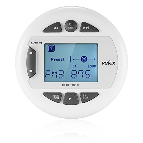 Velex, lettore multimediale e misuratore resistente allacqua, con ricevitore e streaming audio, display positivo da 2,4