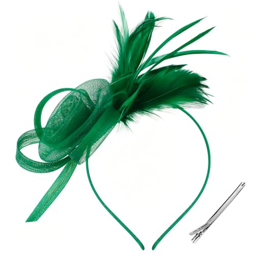 Sombrero fascinator para mujer con clip