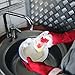 HINSOCHA 3 Pairs Rubber Cleaning Gloves Latex Free Dishwashing Gloves - 13