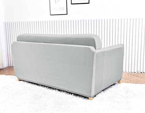 Poligino Copridivano Con Braccioli, 2 Posti, Estensibile, Impermeabile, Grigio Chiaro - 3