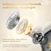 Yinyoo KBEAR MONKIE K01 Gaming-Ohrhörer, In-Ear-Kopfhörer mit Geräuschunterdrückung mit 3,5-mm-Stecker, Surround-HiFi-Sound-In-Ear-Monitor Kabelgebundene Gaming-Kopfhörer, die mit Xbox,PS5 – Ansicht 4