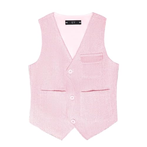 Image of Boys Retro Tweed Vest for Kids Classic Casual Waistcoat