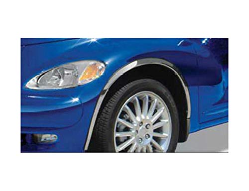QAA is Compatible with 2001-2010 Chrysler PT Cruiser 4 Piece Molded Stainless Steel Wheel Well Fender Trim Molding WZ41700