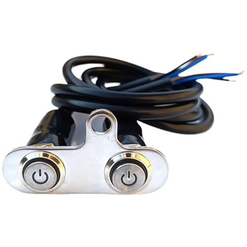Botón De Encendido Apagado Para Manillar De Moto,Interruptor De Bloqueo Automático Para Faro | Controlador Multifunción Impermeable Para Luces De Conducción