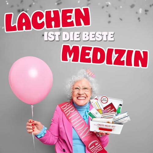 40. Geburtstag | Erste Hilfe Set Geschenk-Box, witziger Sanikasten | 8-teilig | Spaßgeschenk zum 40er Geburtstag