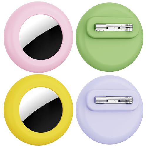 citymore for Apple Airtag Kinder,4er-Pack wasserdichte airtag Kinder versteckt mit unsichtbarem Pin,Silikonhülle airtag hülle für Kinders,versteckt in Kleidung