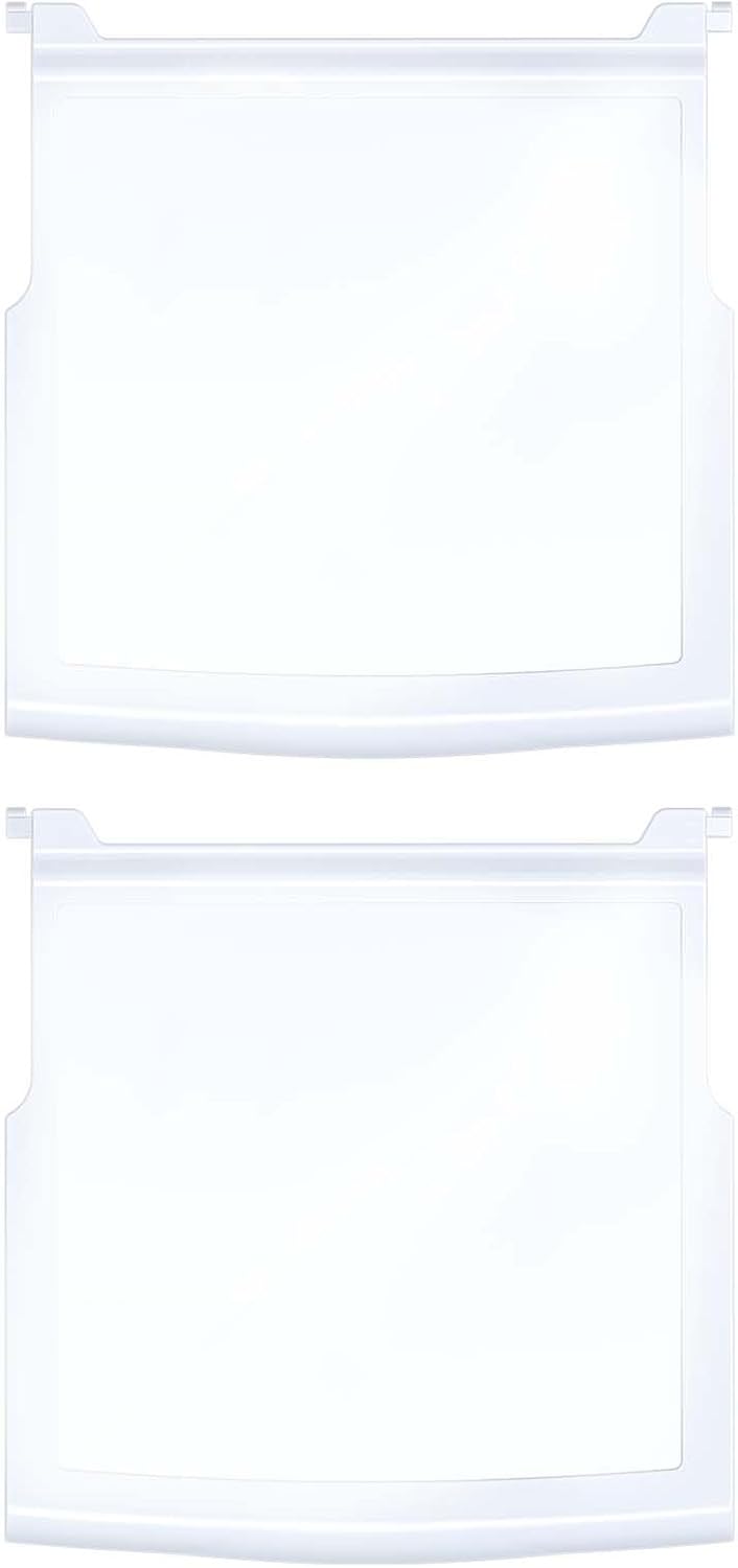 UPGRADED WPW10276348 W10276348 Glass Shelf Compatible with Whirl pool, Ken more Refrigerator W10276344, PS11751713, 2312014, 2309524,AP6018411, 2 Pack