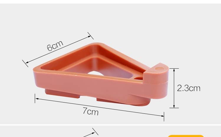 Lot De 12 Supports Triangulaires Pour Pots De Fleurs D'Extérieur - Pieds Stables En PU Rouge Brique Pour Plantes De Jardin Et Balcon